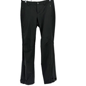 REI Endeavor Pants Women 8 Black Water Repellent UPF 50 Hiking Outdoors Adjust